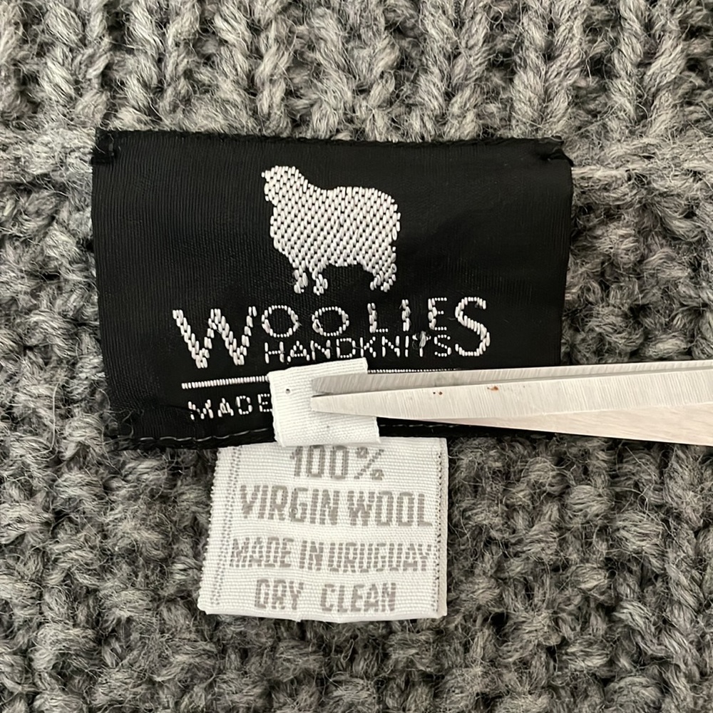 Woolies Virgin Wool Pom Pom grandpa sweater - Picture 8 of 8